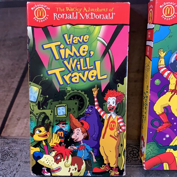 McDonald's Other Soldvintage The Wacky Adventures Of Ronald Mcdonald Vhs Tapes Set Of 3